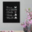 "Family & Home Script", art mural encadré en bois, 16 x 20