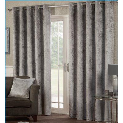 Eleanora Crushed Velvet Eyelet Panels