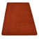 Washable Non Slip Soft Pile Solid Orange Euro Design Area Rug 3' x 5'