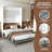 Queen  Wood White Modern Murphy Bed