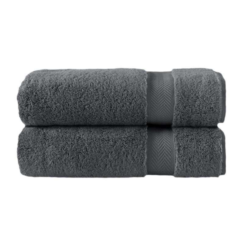 Dominic Turkish Cotton Bath Towel, Gray