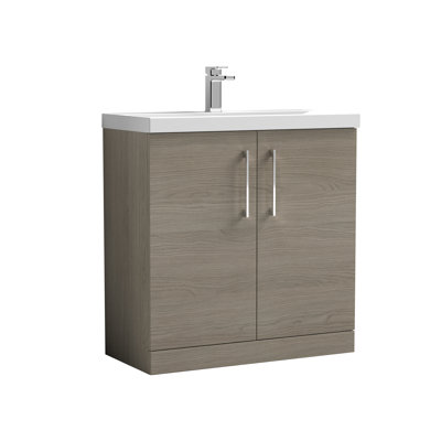 Arno 810mm Single Bathroom Vanity with Integrated Vitreous China Basin