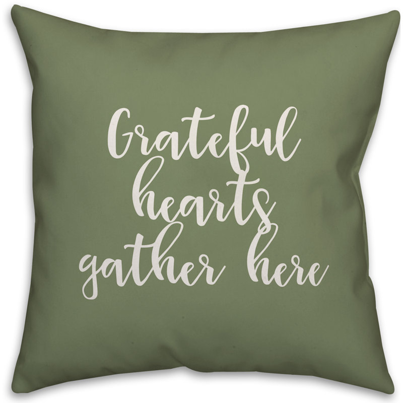 Reversible Throw Pillow, Green, Throw Pillow