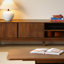 Meuble télé simple et moderne en noyer-619452386
