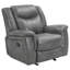 Fauteuil inclinable manuel oscillant standard en cuir de 41,5 po de largeur