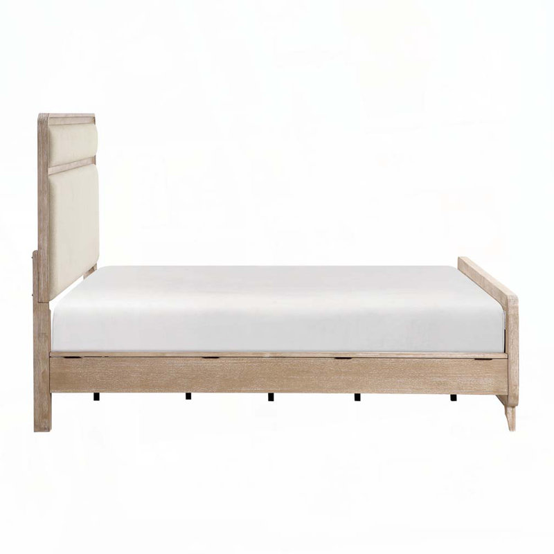 Chenille Upholstered Bed