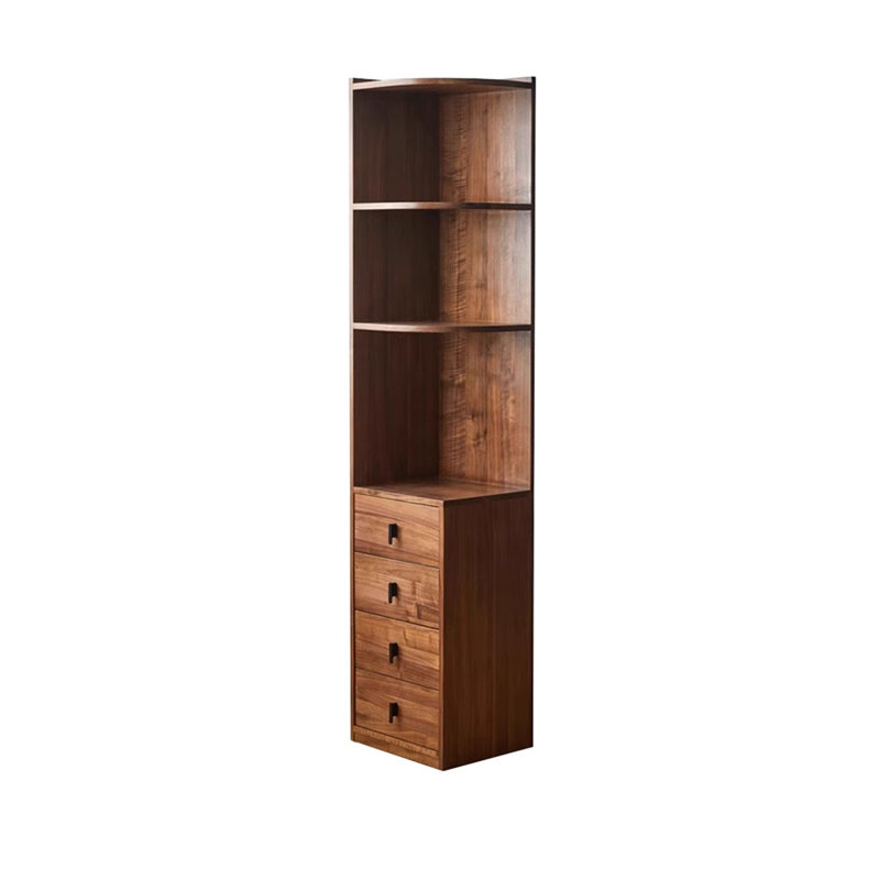 Brown Solid Wood Corner cabinet