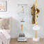 Vitrine 64,7 po, 4 tablettes, blanc-130493898