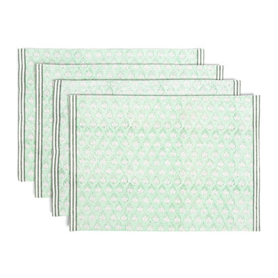 over&back Hand-Blocked Placemats, Set of 4