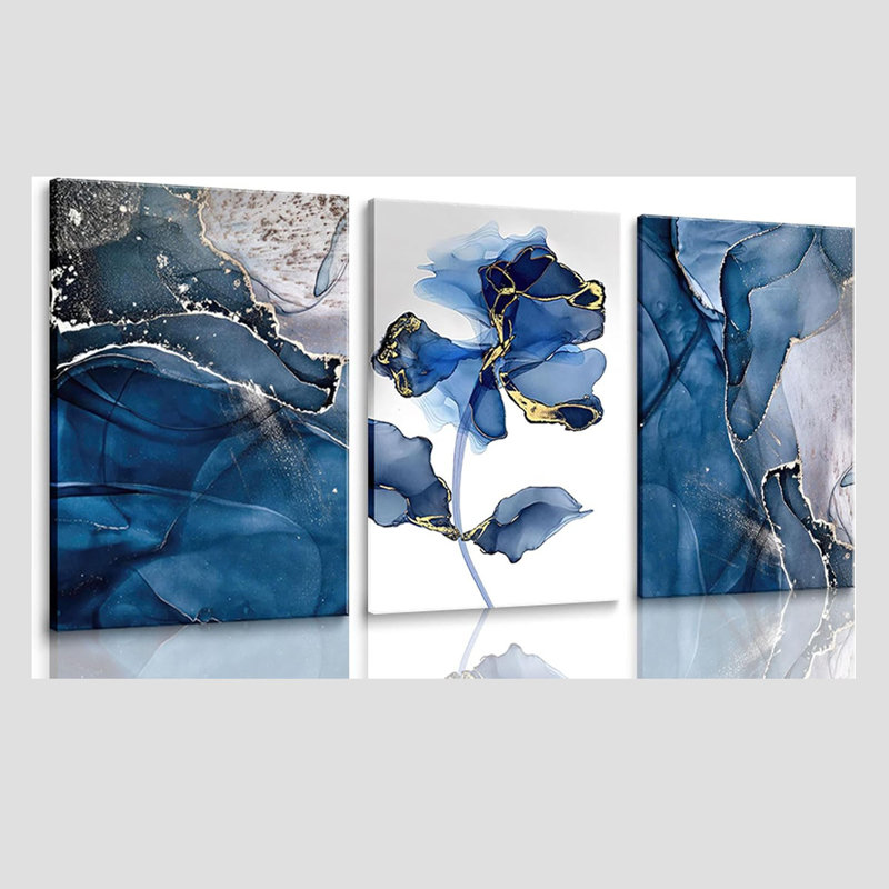 3 Piece Wrapped Canvas Print, 60 cm H x 120 cm W