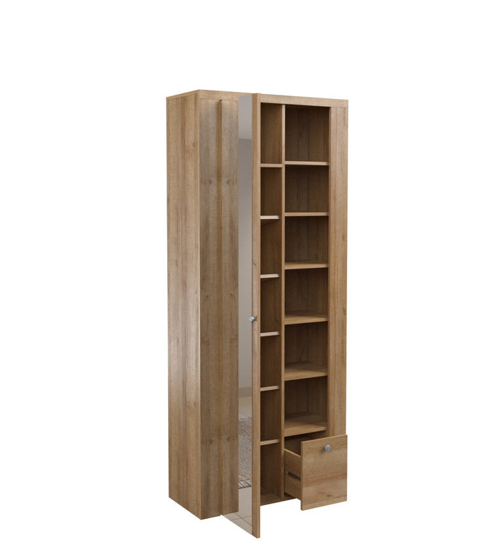 Sofronio Manufactured Wood Wardrobe, Riviera Oak