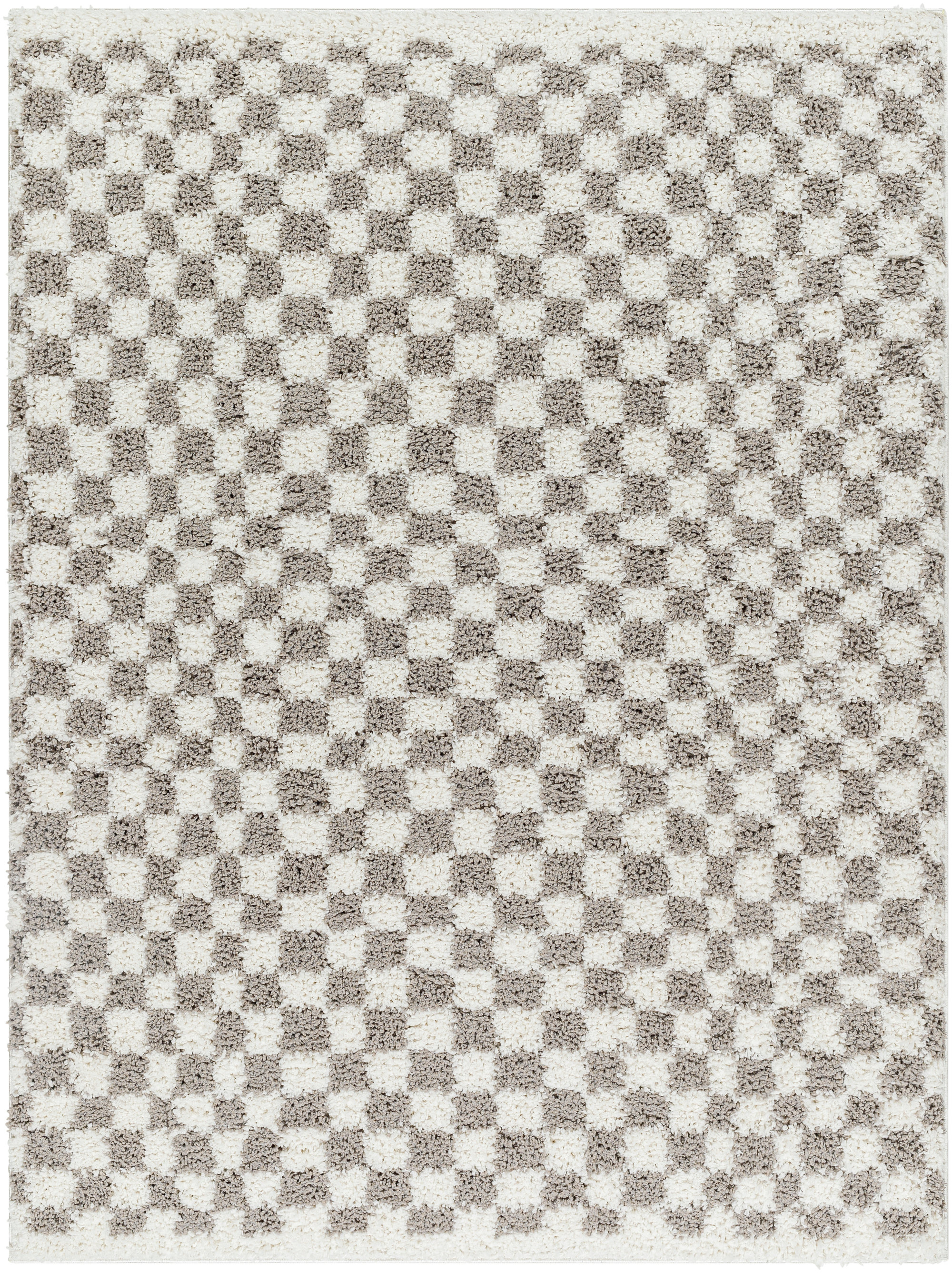 Shunette Geometric Machine Woven Cotton/Polyester Area Rug in Gray Foundry Select Rug Size: Rectangle 5'1 x 7'5