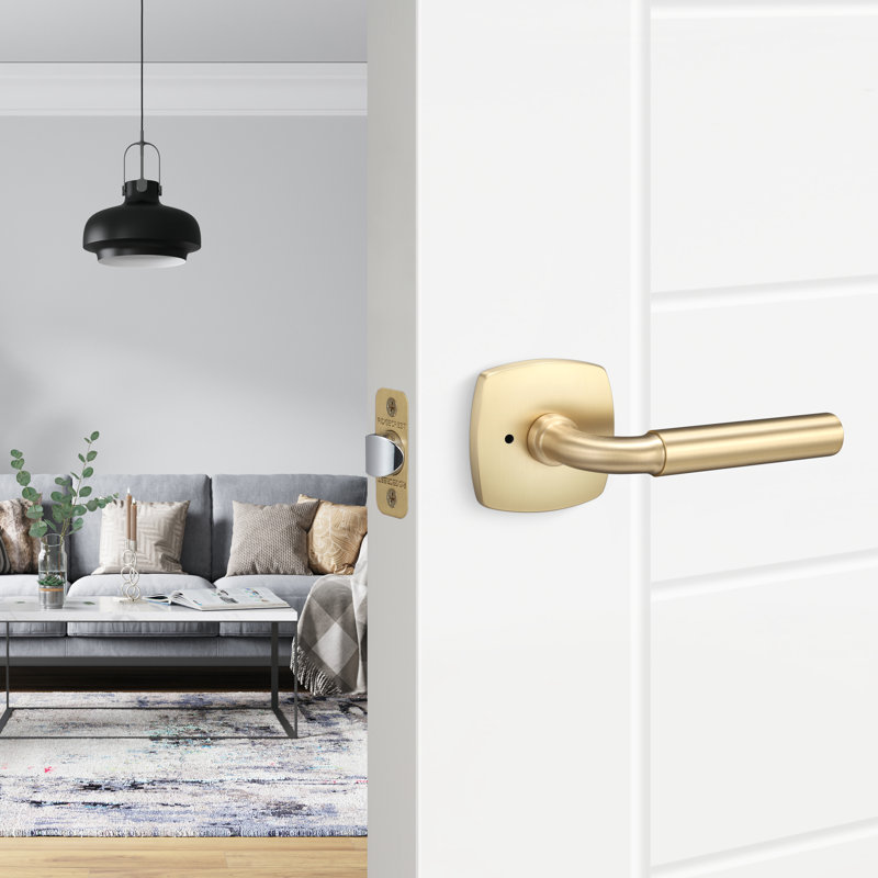 Forma Privacy Rosette, Smooth Grip, Satin Nickel
