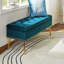 Banc de rangement rembourré en velours Kajana-1706549057