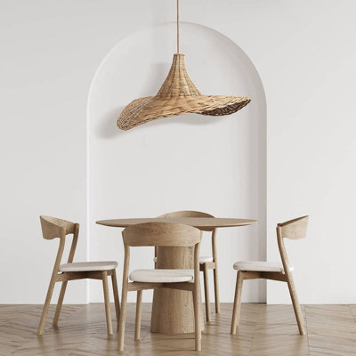 Luminaire suspendu zen en rotin Zen