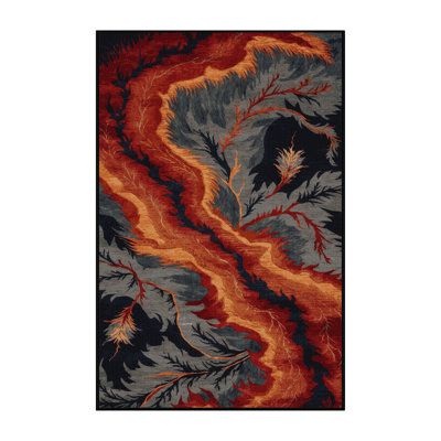 Tapis brun lavable à la machine