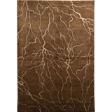 Himalayan Abstract Area Rug in Brown
