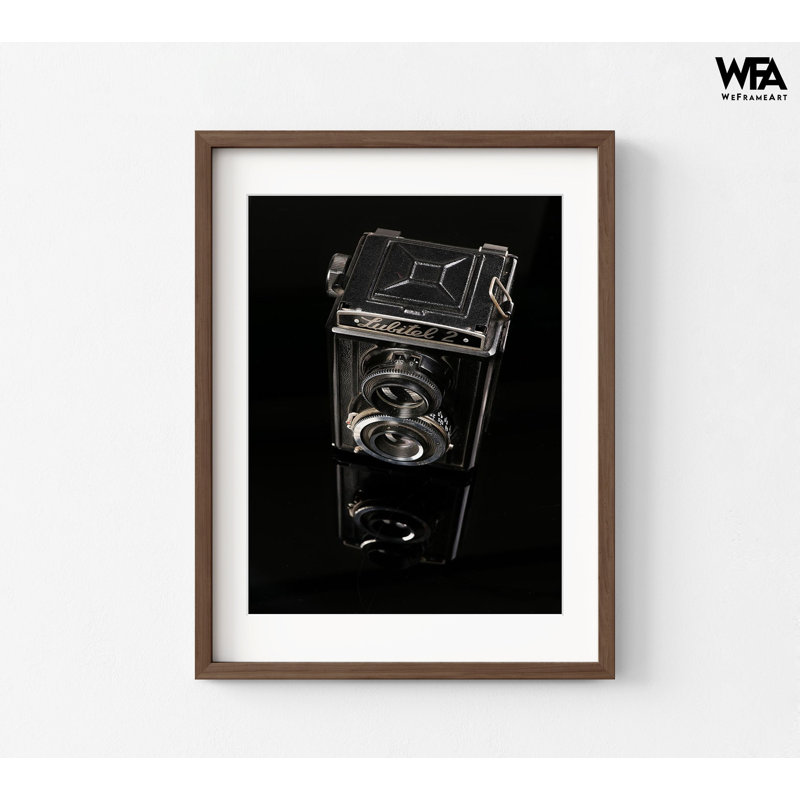 Négative par Hosseinartpics, impression d'affiche photographie classique, Reproduction encadrée avec passe-partout, Brun
