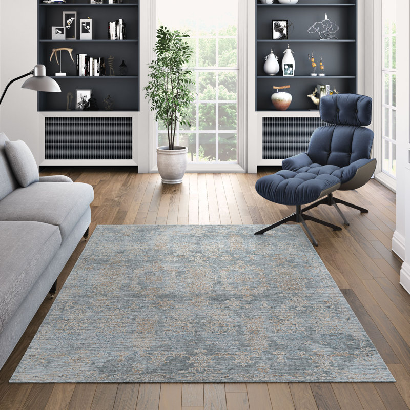 Micaden Abstract Indoor Rug, Rectangle 3'9" x 5'5"