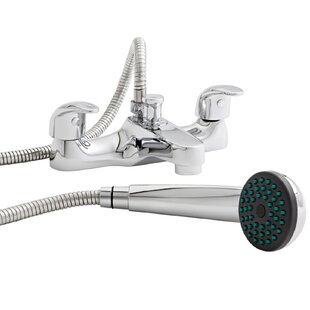 Koral 2 Handle Deck Bath Shower Mixer Bath Filler with Diverter
