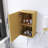 24" Light Oak Tall Bathroom Storage Cabinet