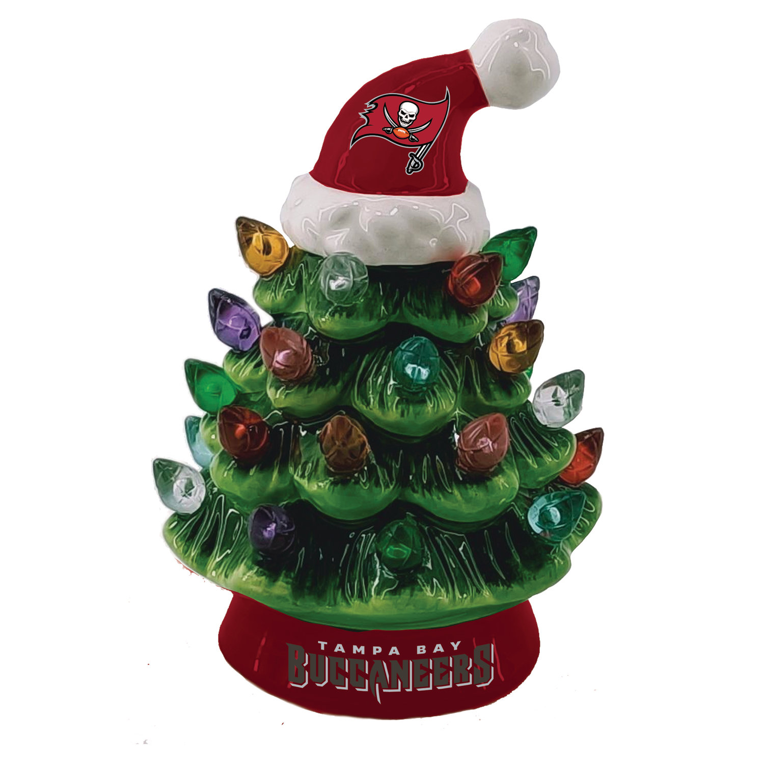 Tampa Bay Buccaneers 4 inch LED Christmas Tree Ornament