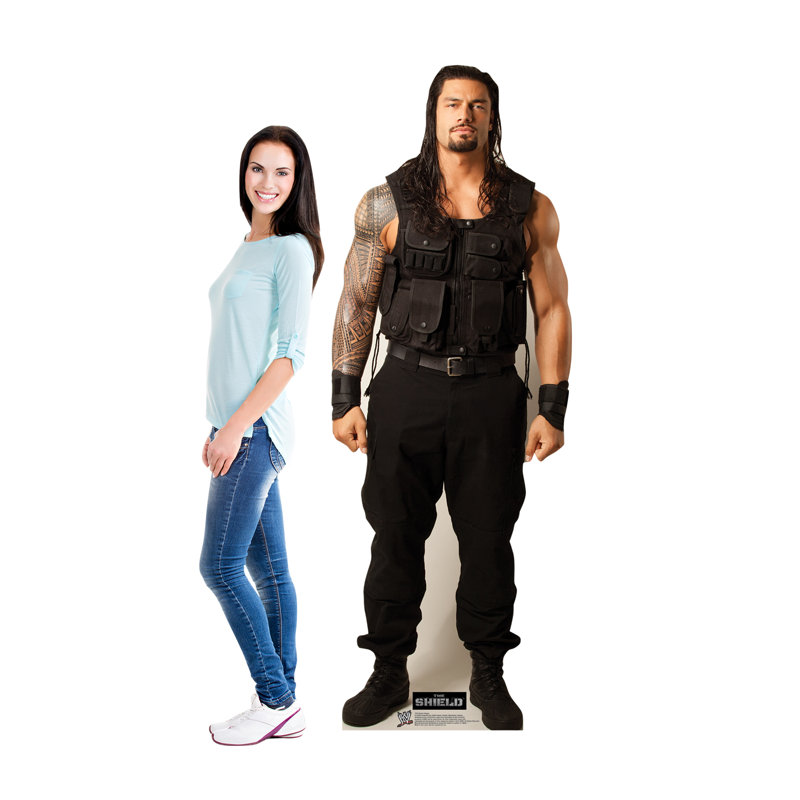 Life-Size Roman Reigns WWE Cardboard Standup 75" x 28"