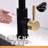 Hands Automatic Kitchen Faucet - Touchless With Pull Out , Black + Gold, Contemporary Style, Ceramic Filler, Brass Construction Smart Spray, For Kitchen, And Contemporary,-736541214