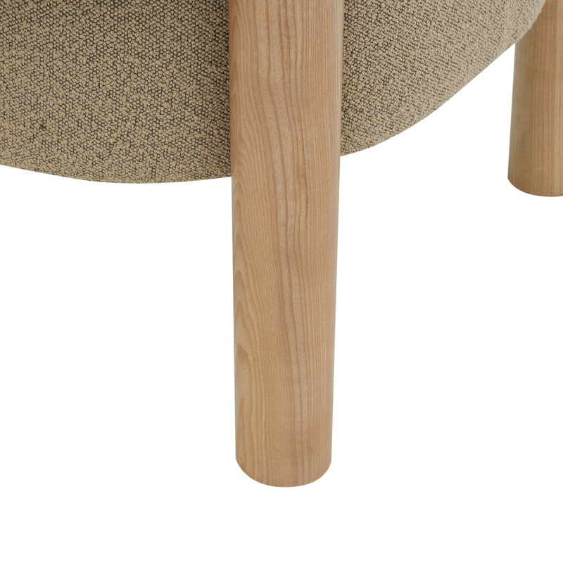 Jayime Upholstered Armchair, Brown Acrylic
