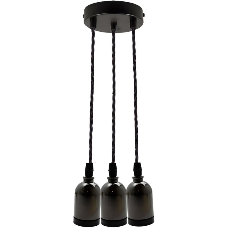 Antanasia 3 - Light Black Cluster Pendant