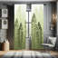 Ebern Designs, rideaux champêtres, pins ombrés de la forêt-998304060-998304053