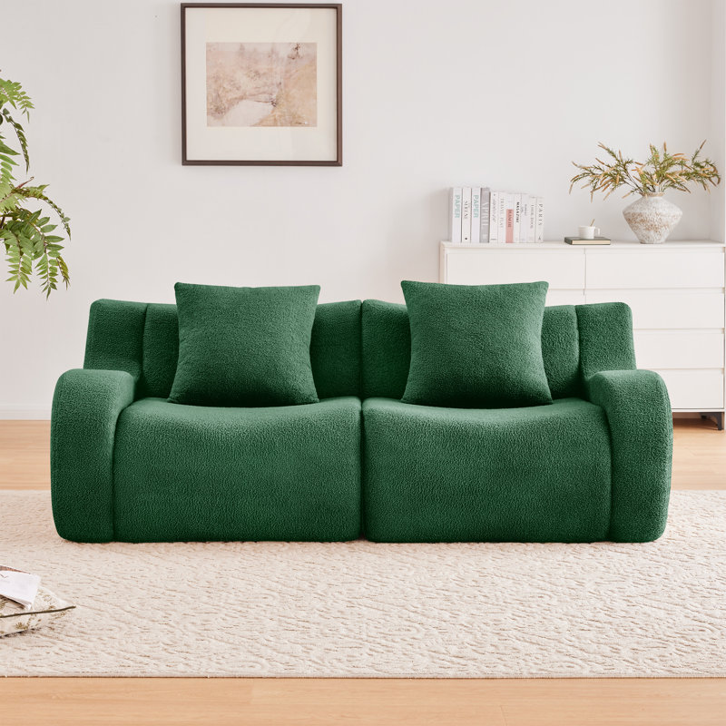 Canapé modulaire Boneless, Boucle verte