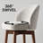 Upholstered Swivel Counter Stool With Curved Back And Solid Wood Legs-51828989