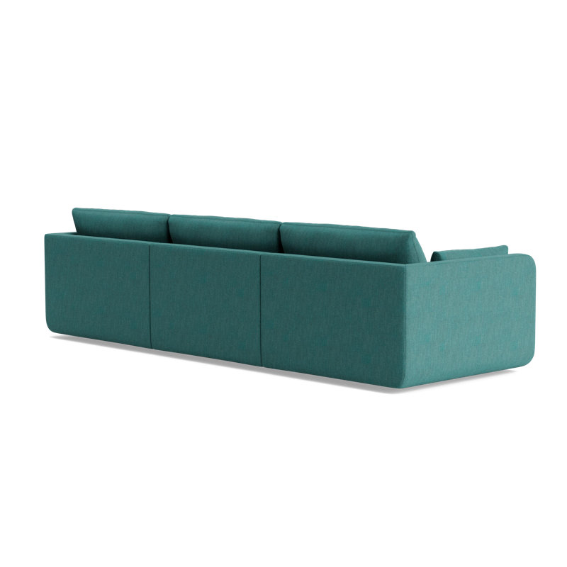 Eva Sofa With Chaise (116"), Performance Weave - Spruce
