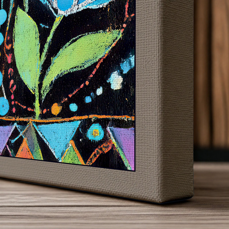 Blooming Garden Botanical - Print, 24x16 - 61.0 x 40.6 cm, Taupe Border