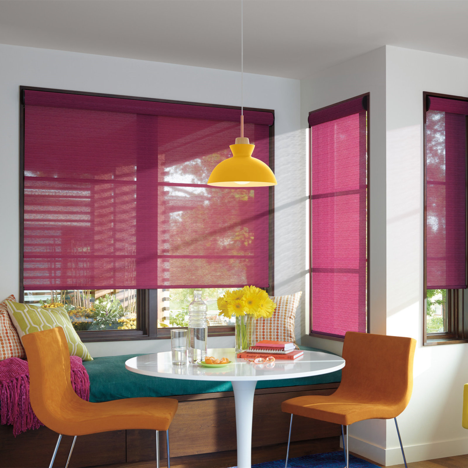 Ozma Dimmable Dome Single Light Pendant, Yellow