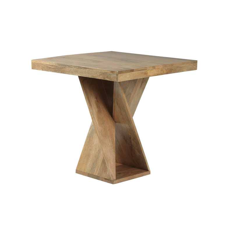 Mango Dining Table with Wood Base