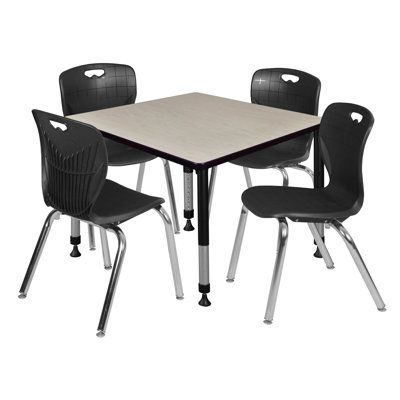 Kee Square Breakroom Table and Chair Set