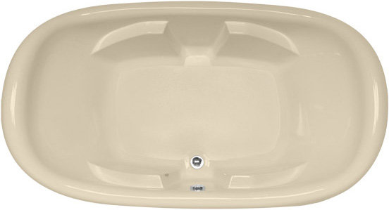 Natalie 78'' L Soaking Bathtub, Bone, Matte Black