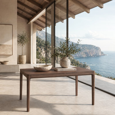 Milan Rectangular Dining Table with Smooth Rounded Corners