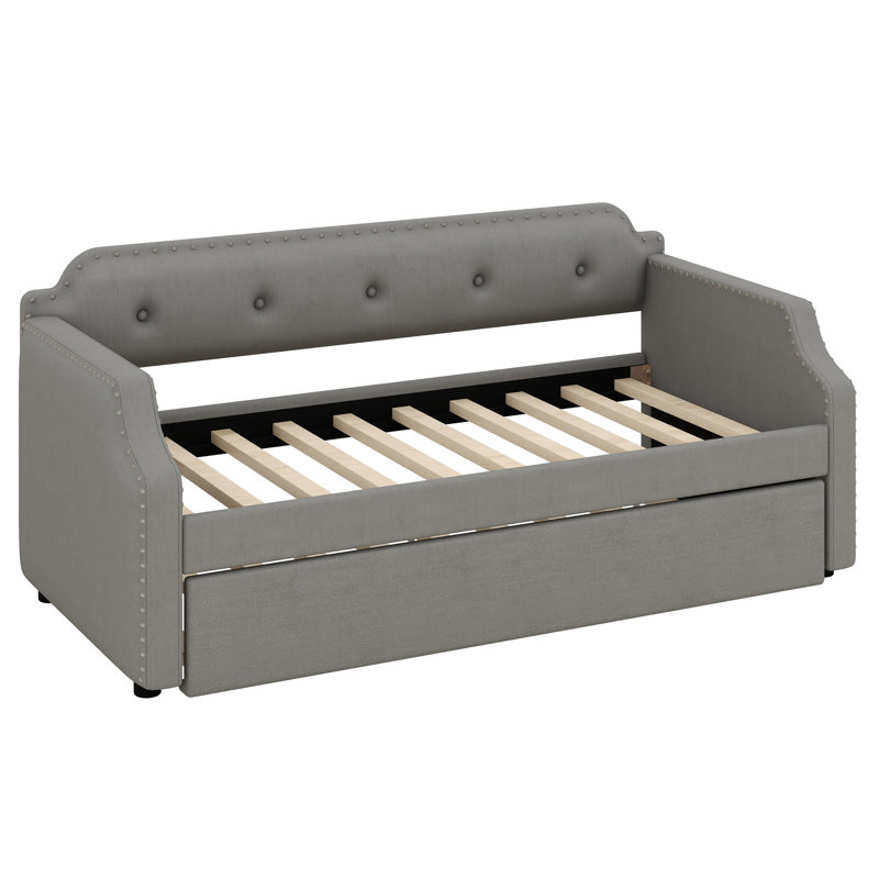 Kyshana Upholstered Daybed, Gray