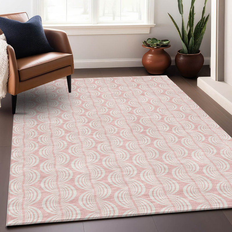 Tapis intérieur / extérieur rose Darya , 5' x 7'6"