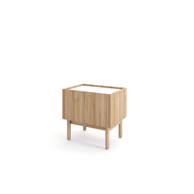 Liangelo 50cm W Manufactured Wood Bedside Table