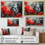 «Red Grey Butterfly Haven II», art mural papillon-1579873978-1579873979
