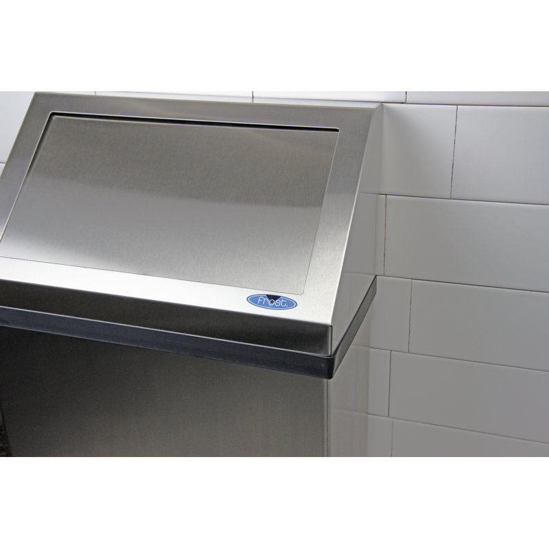 Poubelle murale, Acier inoxydable