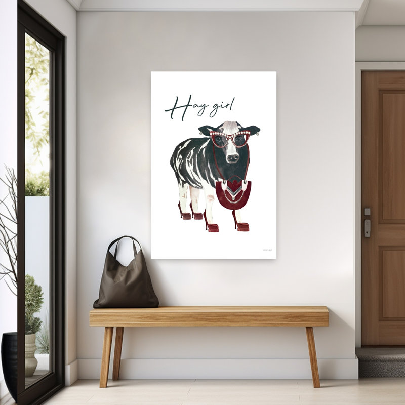 Vache Hay Hay, H 60 po x l 40 po