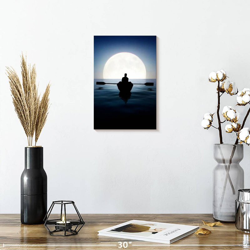 Aletra Moonlight Paddling, 12" H x 8" W
