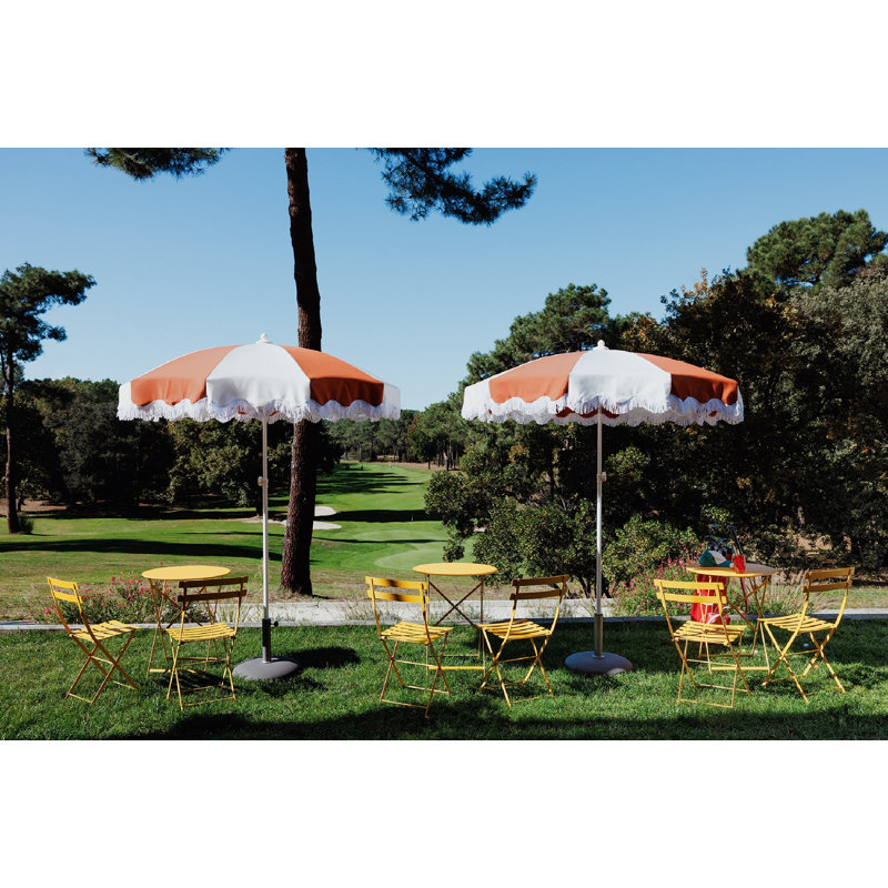 Bistro Outdoor Round Bistro Table, 29" H x 24" W x 24" L, Honey Textured