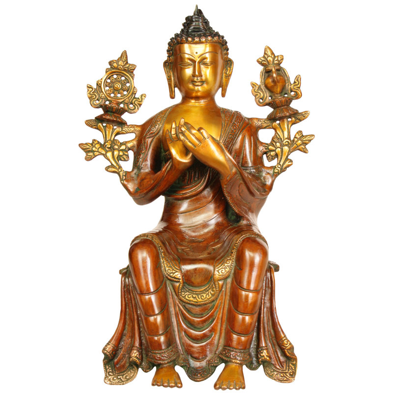 Divinité bouddhiste tibétaine Maitreya - Le futur Bouddha (être assis sur le rebord)