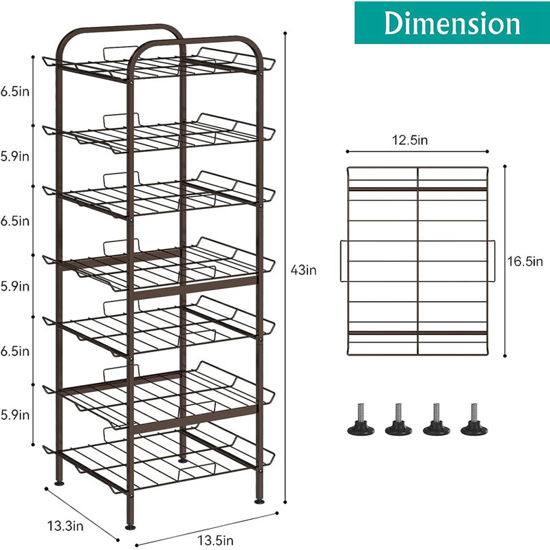 Mahmood Cabinet Shelving Rack, Brass